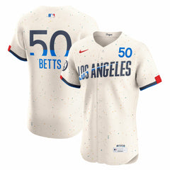 Mookie Betts Los Angeles Dodgers Nike City Connect Elite Jersey - Cream - Nike Sale