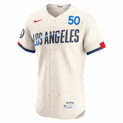 Mookie Betts Los Angeles Dodgers Nike City Connect Elite Jersey - Cream - Nike Sale