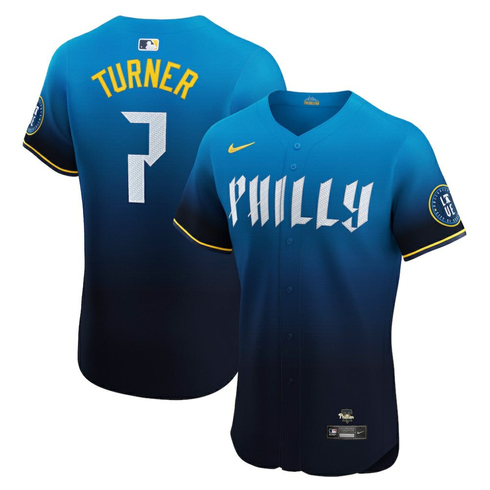 Trea Turner Philadelphia Phillies Nike City Connect Elite Jersey - Navy - Nike Discount