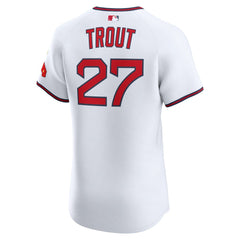 Mike Trout Los Angeles Angels Nike Alternate 2 Elite Jersey - White - Nike Lifestyle