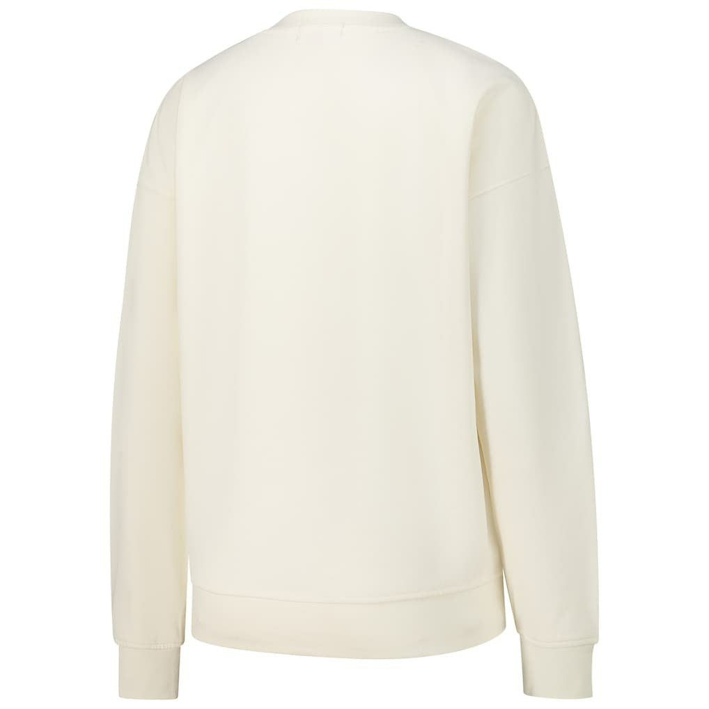 Chicago Bulls Women's Oversprayed Pullover Sweatshirt Cream | Mitchell & Ness Lifestyle