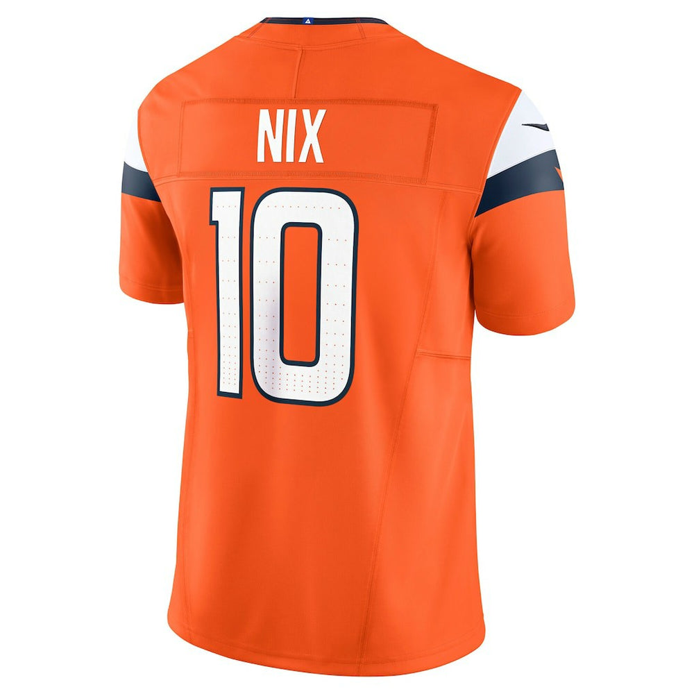 Nike Bo Nix Denver Broncos Vapor F.U.S.E. Limited Jersey Orange