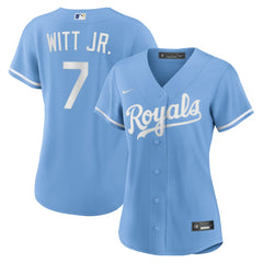 Bobby Witt Jr. Kansas City Royals Nike Women's Alternate Replica Player Jersey - Light Blue - Nike Lifestyle
