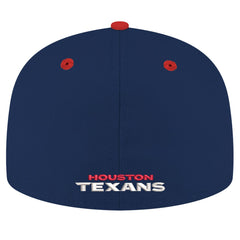 Houston Texans New Era Flipside Two-Tone 59FIFTY Fitted Hat Navy/Red