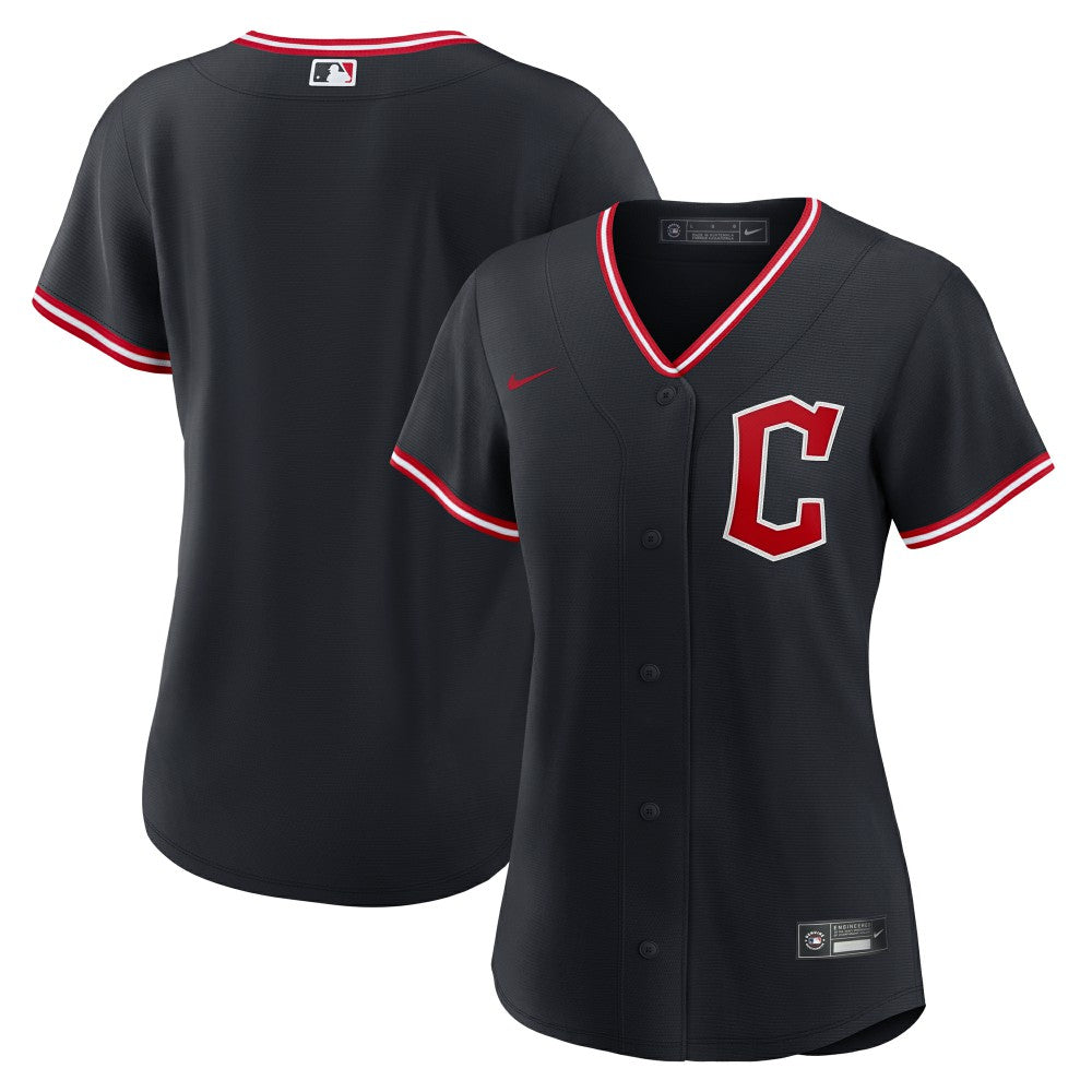 Cleveland Guardians Nike Women's Alternate Replica Jersey - Navy - Nike Online