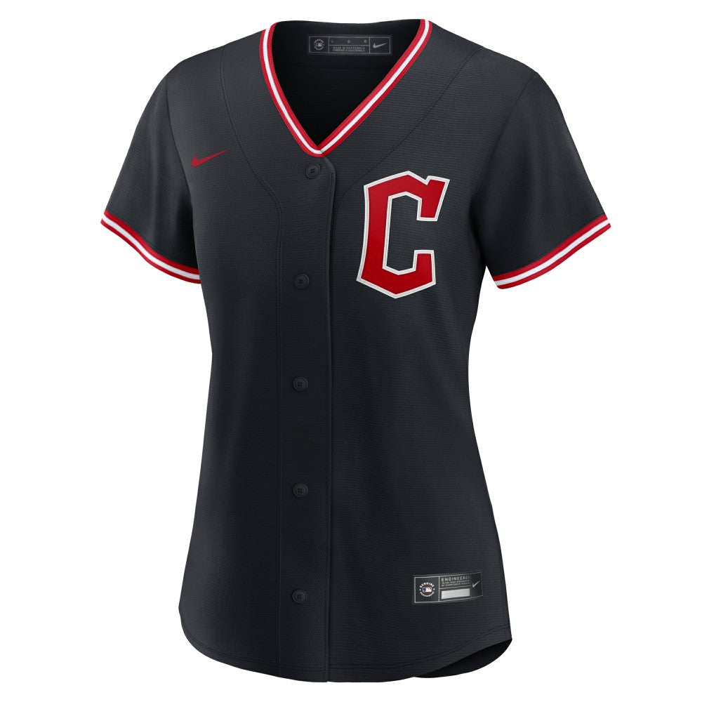 Cleveland Guardians Nike Women's Alternate Replica Jersey - Navy - Nike Online