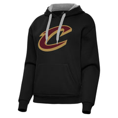 Cleveland Cavaliers Antigua Women's Victory Pullover Hoodie Black