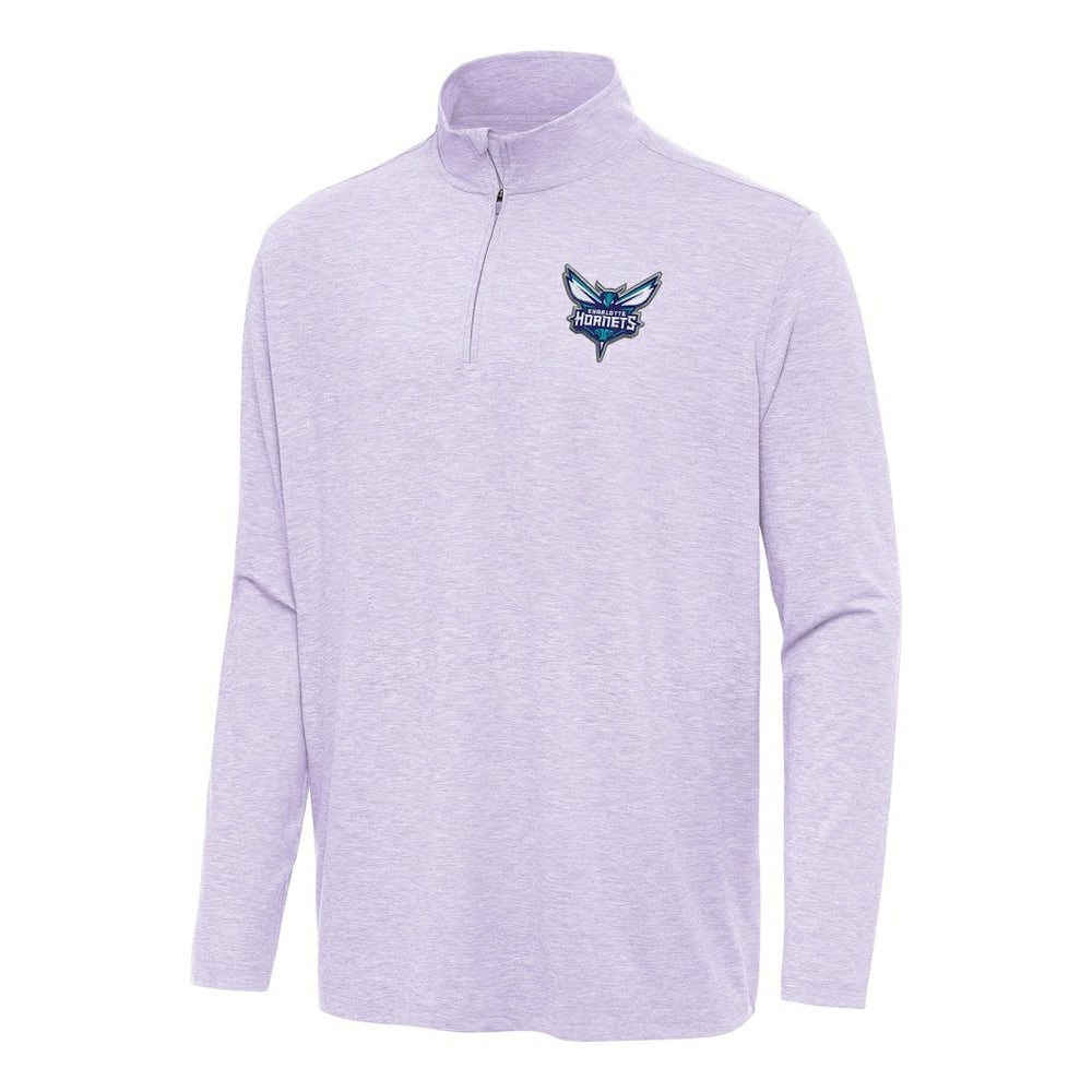 Charlotte Hornets Antigua Hunk Quarter-Zip Top Lavender