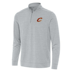 Cleveland Cavaliers Antigua Bright Quarter-Zip Top Heather Gray