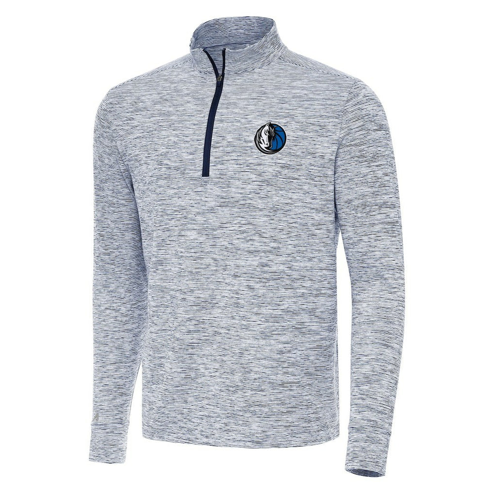 Dallas Mavericks Antigua Cause Quarter-Zip Top Navy