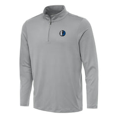 Dallas Mavericks Antigua Reprocess Quarter-Zip Top Gray