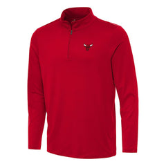 Chicago Bulls Antigua Reprocess Quarter-Zip Top Red