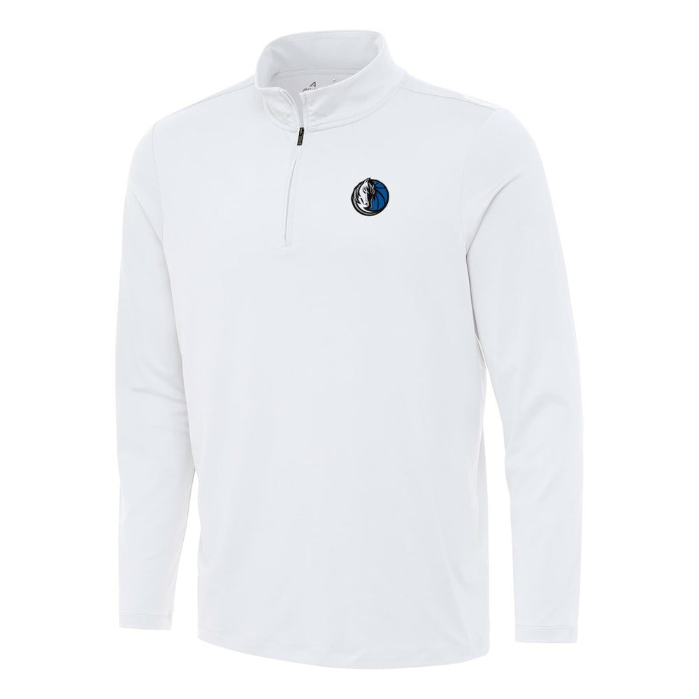 Dallas Mavericks Antigua Reprocess Quarter-Zip Top White