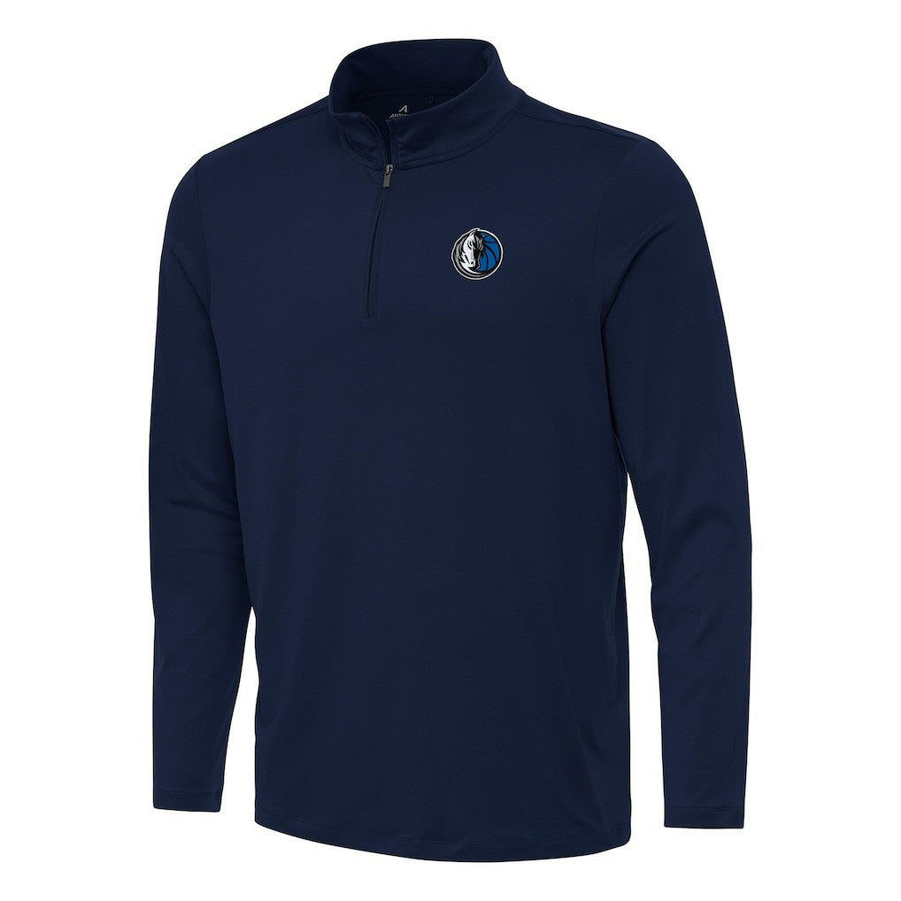 Dallas Mavericks Antigua Reprocess Quarter-Zip Top Navy