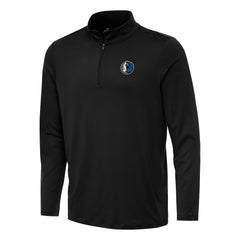 Dallas Mavericks Antigua Reprocess Quarter-Zip Top Black
