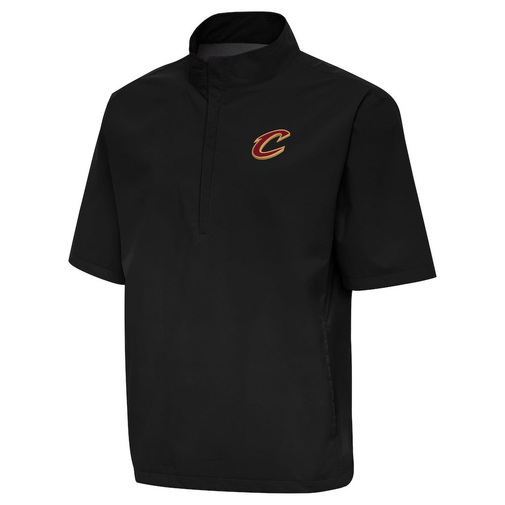 Cleveland Cavaliers Antigua Brisk Quarter-Zip Windbreaker Black