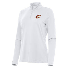 Cleveland Cavaliers Antigua Women's Reprocess Quarter-Zip Top White