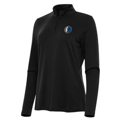 Dallas Mavericks Antigua Women's Reprocess Quarter-Zip Top Black