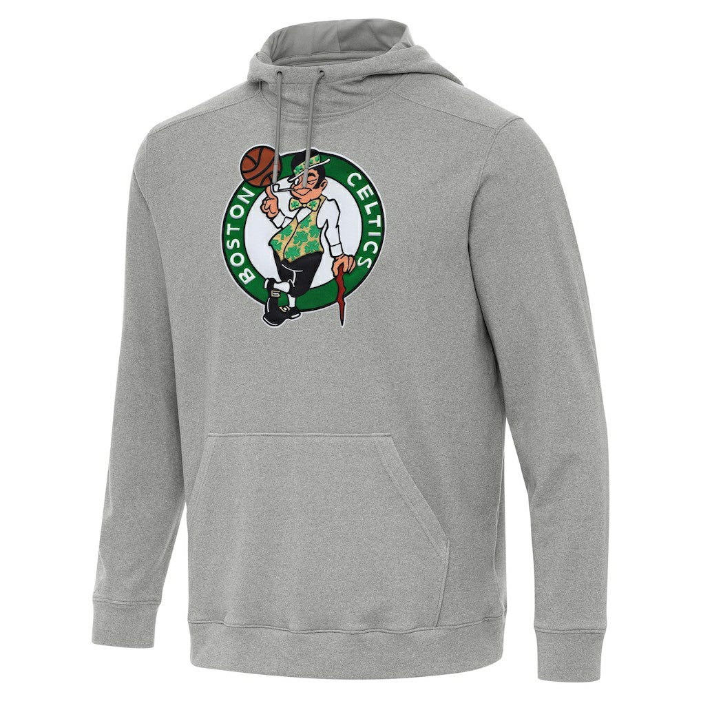 Boston Celtics Antigua Cloud Pullover Hoodie Heather Gray