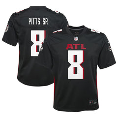 Nike Kyle Pitts Sr. Atlanta Falcons Youth Game Jersey Black