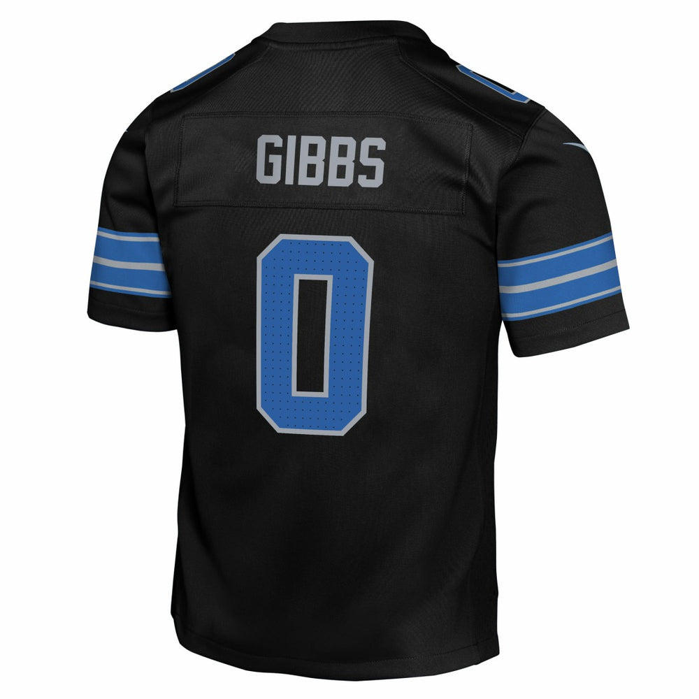 Nike Jahmyr Gibbs Detroit Lions Youth Game Jersey Black