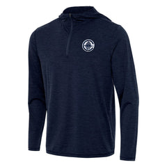 LA Clippers Antigua Tidy Quarter-Zip Hoodie Heather Navy