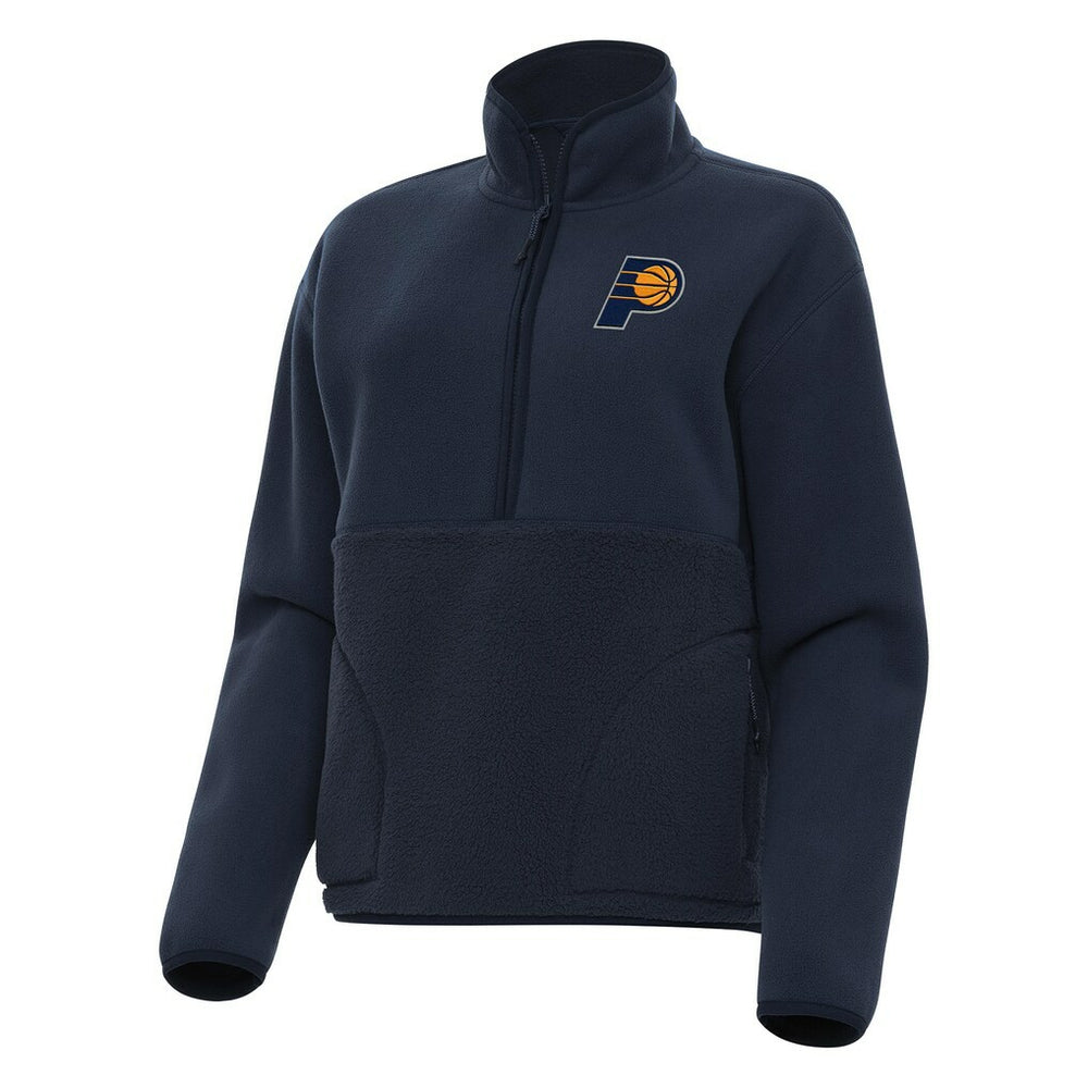 Indiana Pacers Antigua Women's Figure Half-Zip Pullover Sweatshirt Navy