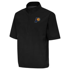 Indiana Pacers Antigua Brisk Quarter-Zip Windbreaker Black