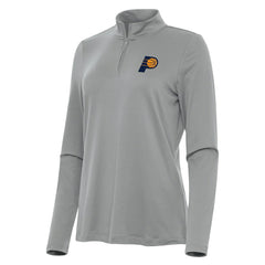 Indiana Pacers Antigua Women's Reprocess Quarter-Zip Top Gray