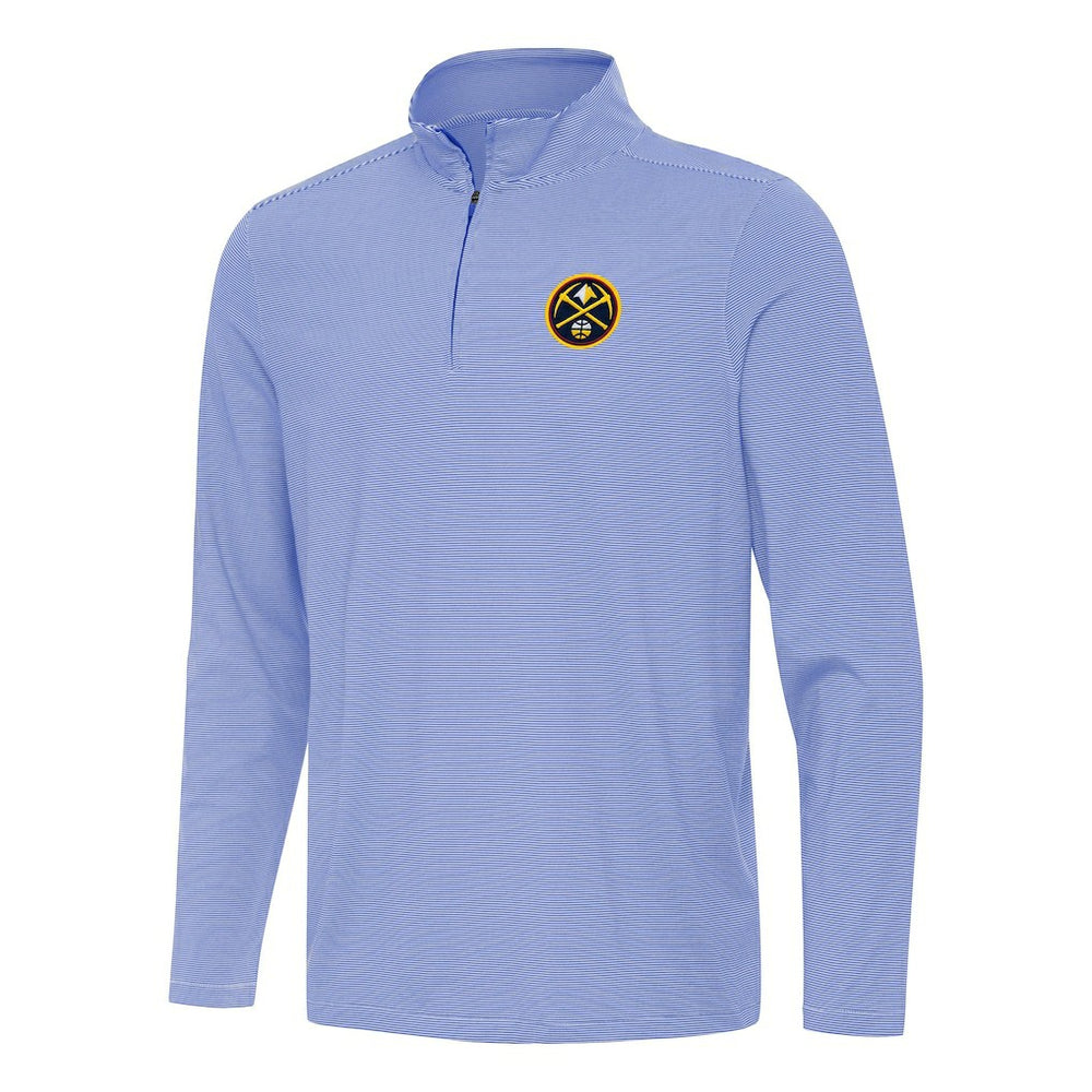 Denver Nuggets Antigua Twine Quarter-Zip Top Royal