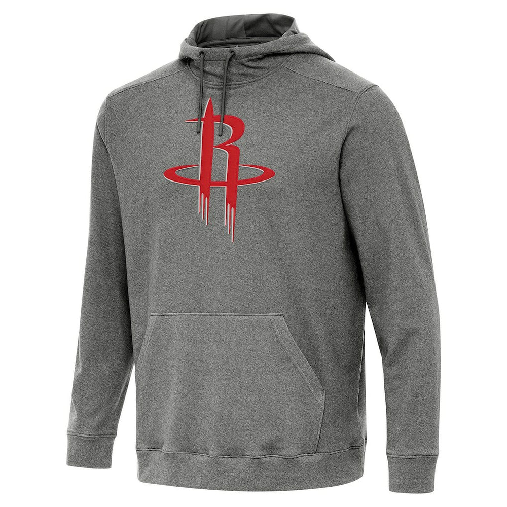 Houston Rockets Antigua Cloud Pullover Hoodie Heather Black