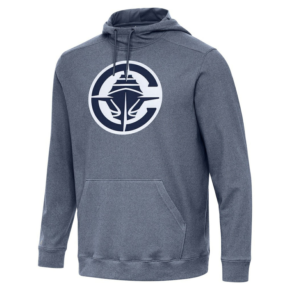 LA Clippers Antigua Cloud Pullover Hoodie Heather Navy