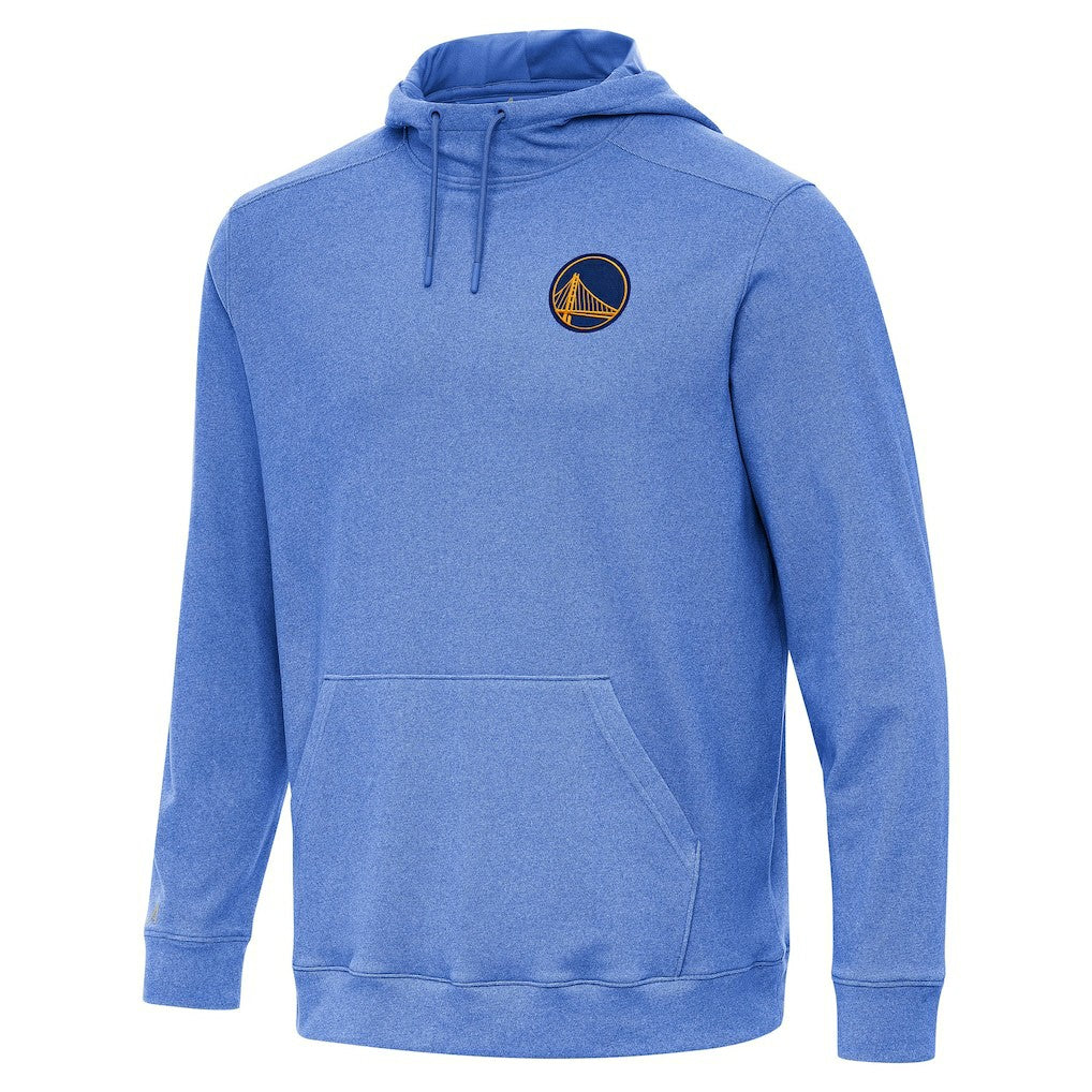 Golden State Warriors Antigua Cloud Pullover Hoodie Heather Royal