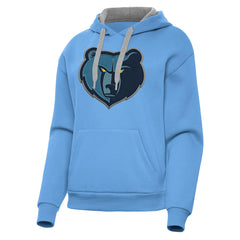 Memphis Grizzlies Antigua Women's Victory Pullover Hoodie Powder Blue