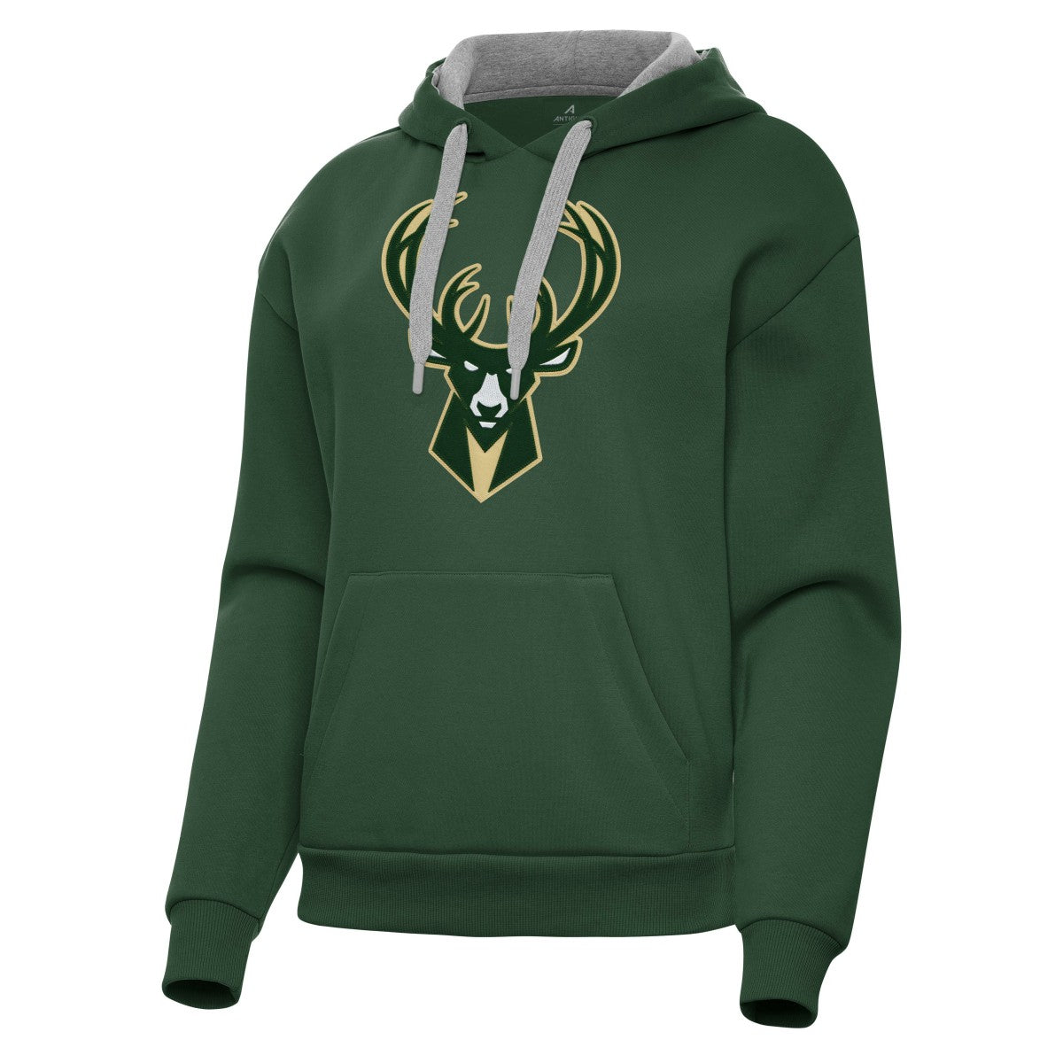 Milwaukee Bucks Antigua Women's Victory Pullover Hoodie Hunter Green