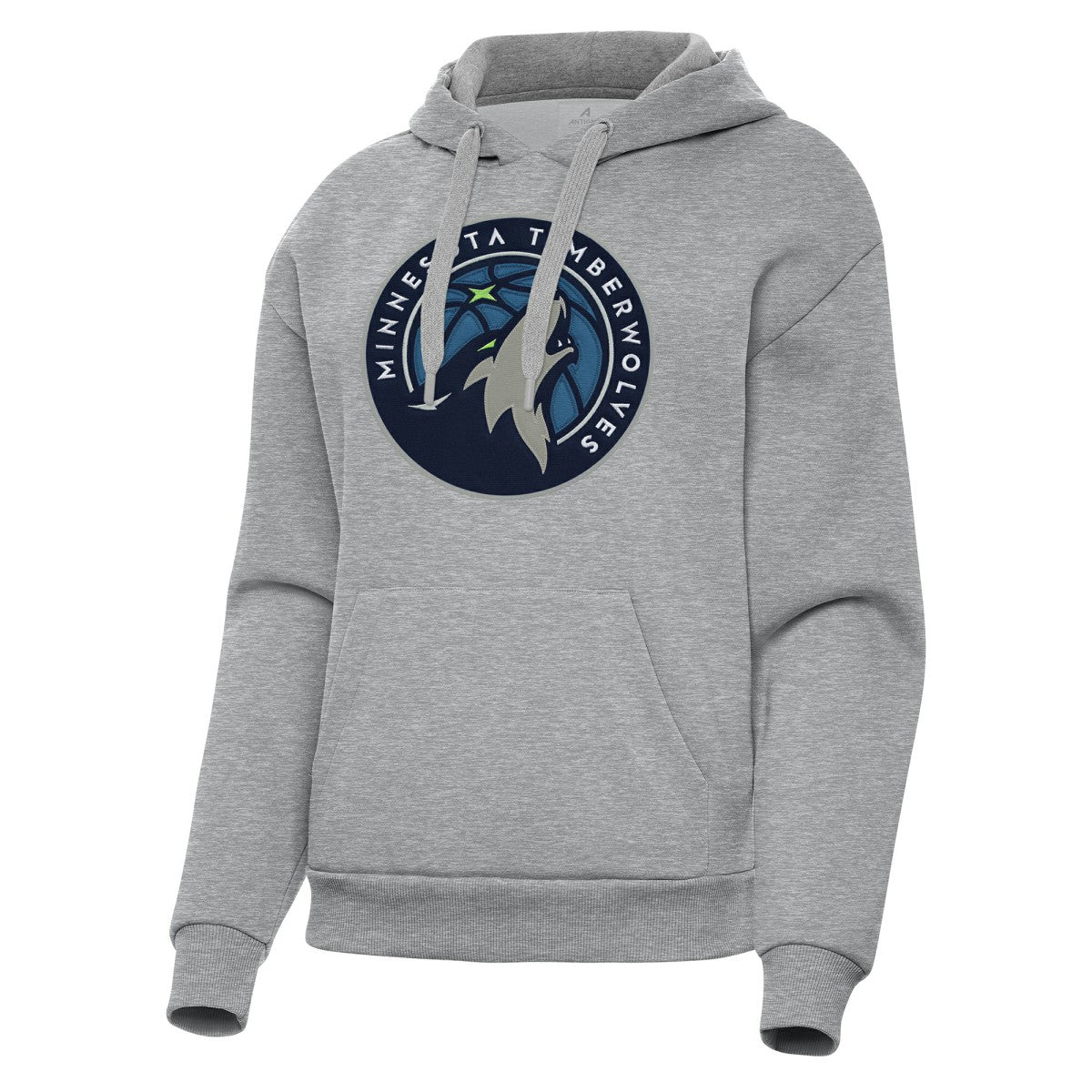 Minnesota Timberwolves Antigua Women's Victory Pullover Hoodie Heather Gray