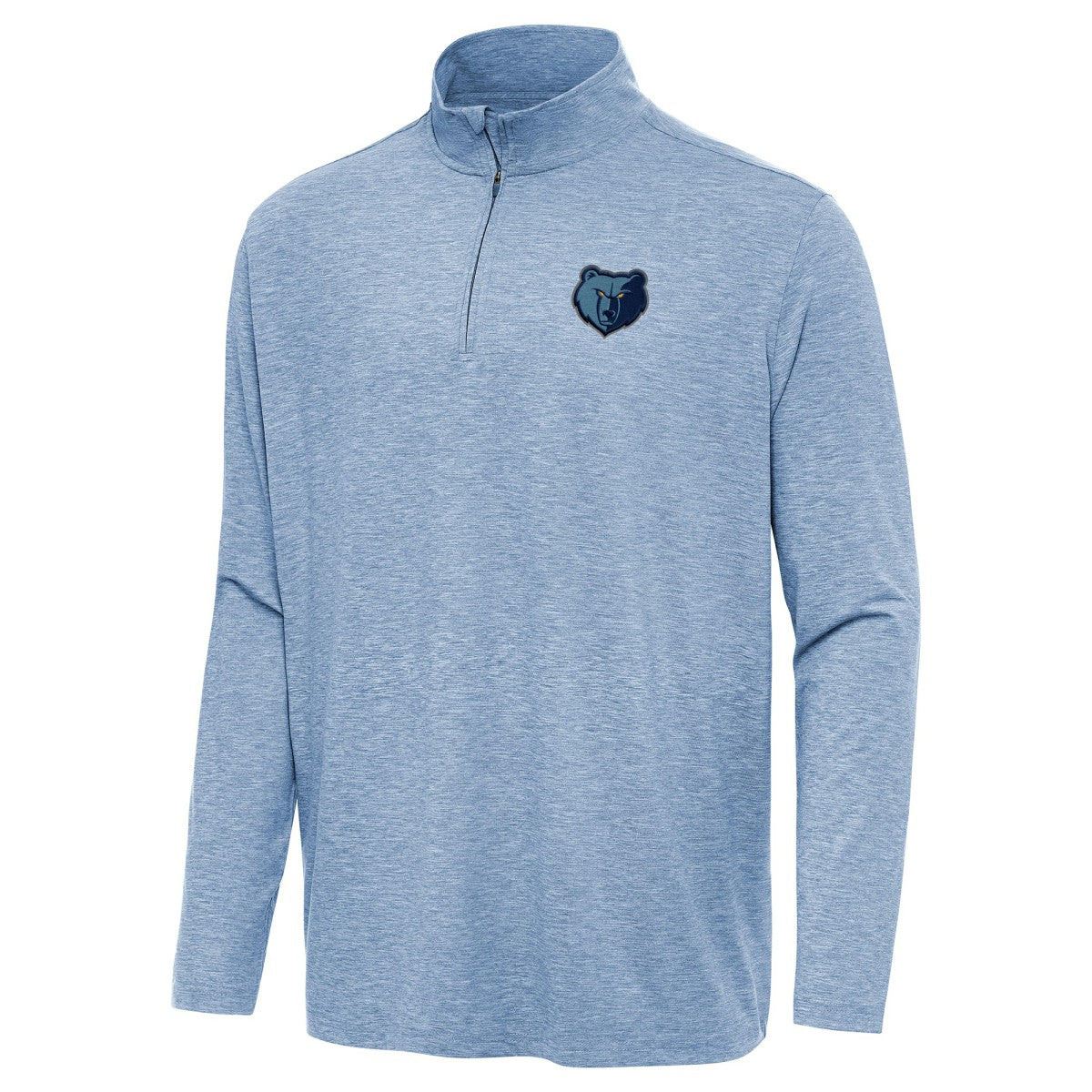 Memphis Grizzlies Antigua Hunk Quarter-Zip Top Heather Aqua