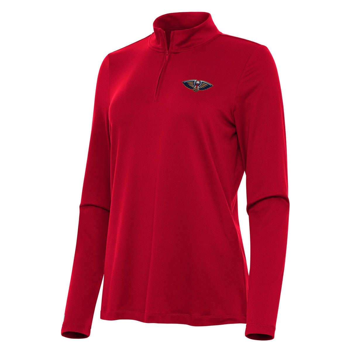 New Orleans Pelicans Antigua Women's Reprocess Quarter-Zip Top Red