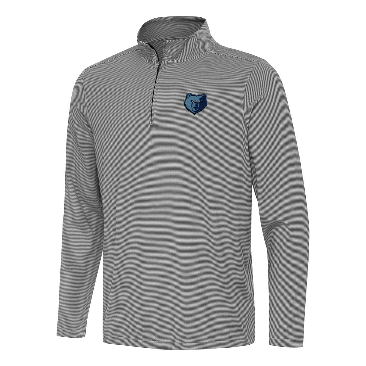 Memphis Grizzlies Antigua Twine Quarter-Zip Top Black
