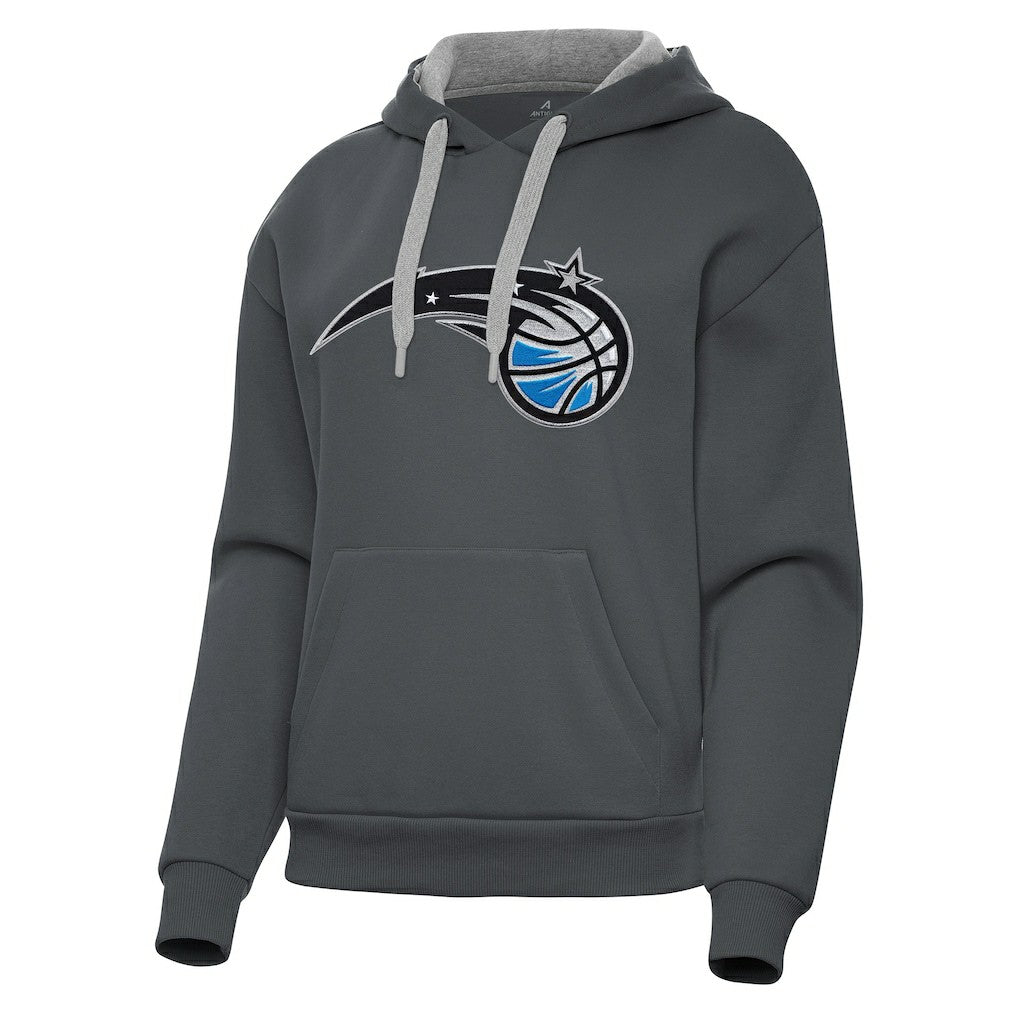 Orlando Magic Antigua Women's Victory Pullover Hoodie Charcoal