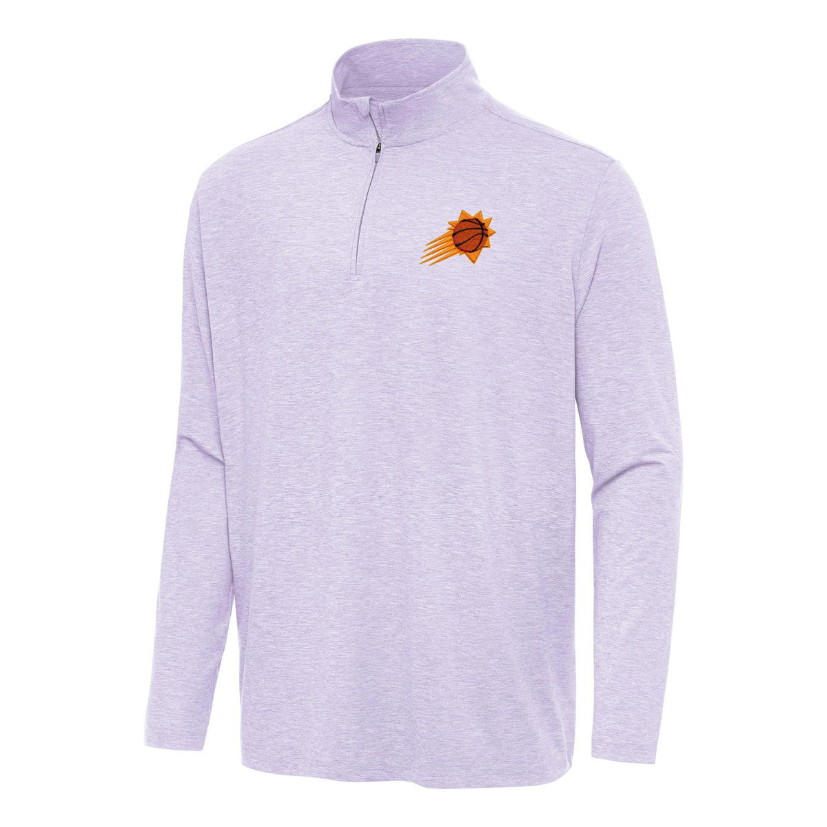 Phoenix Suns Antigua Hunk Quarter-Zip Top Lavender