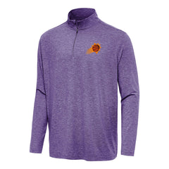Phoenix Suns Antigua Hunk Quarter-Zip Top Heather Purple