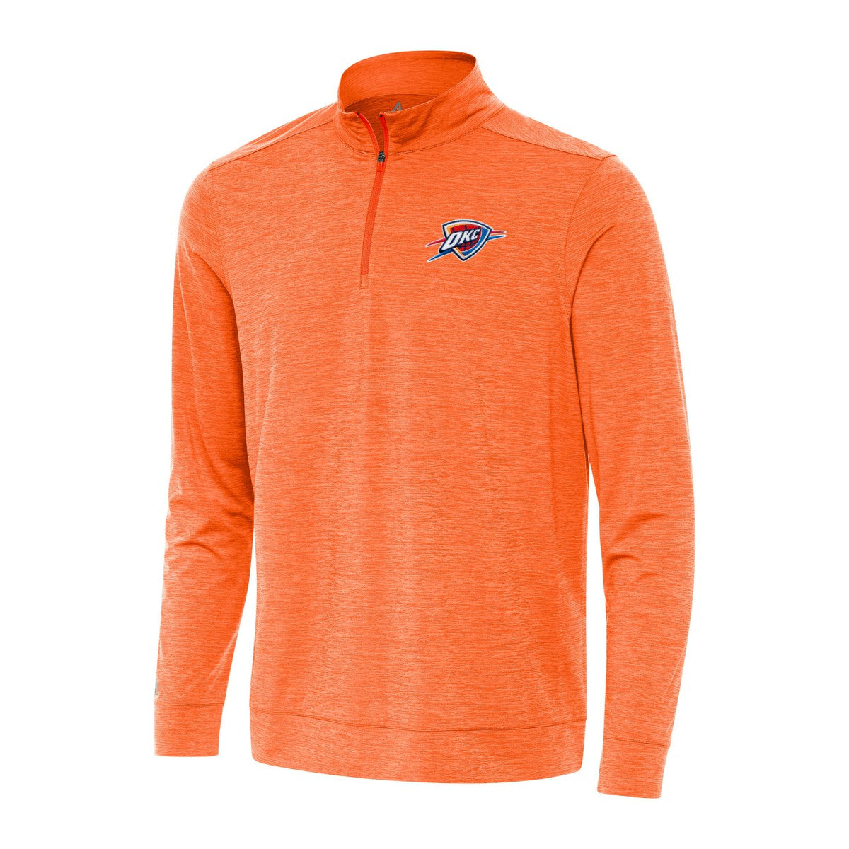 Oklahoma City Thunder Antigua Bright Quarter-Zip Top Heather Orange