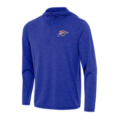 Oklahoma City Thunder Antigua Tidy Quarter-Zip Hoodie Heather Royal