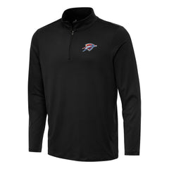 Oklahoma City Thunder Antigua Reprocess Quarter-Zip Top Black