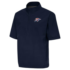 Oklahoma City Thunder Antigua Brisk Quarter-Zip Windbreaker Navy