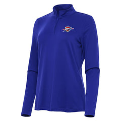 Oklahoma City Thunder Antigua Women's Reprocess Quarter-Zip Top Blue
