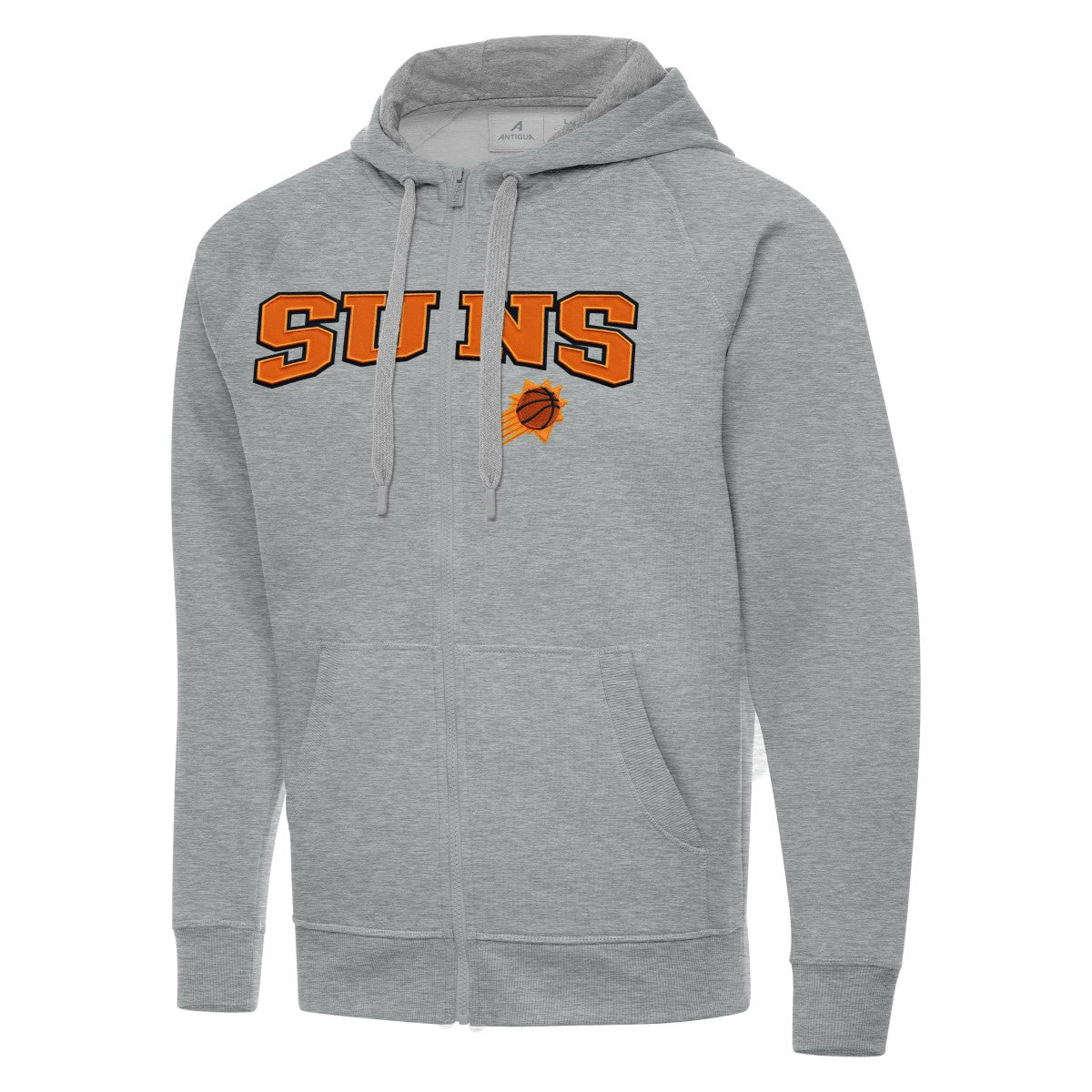 Phoenix Suns Antigua Big & Tall Victory Full-Zip Hoodie Jacket Heather Gray