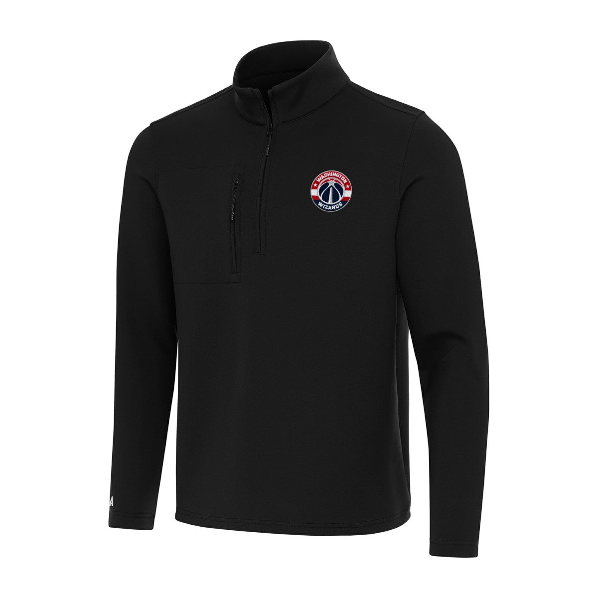Washington Wizards Antigua Insider Quarter-Zip Top Black