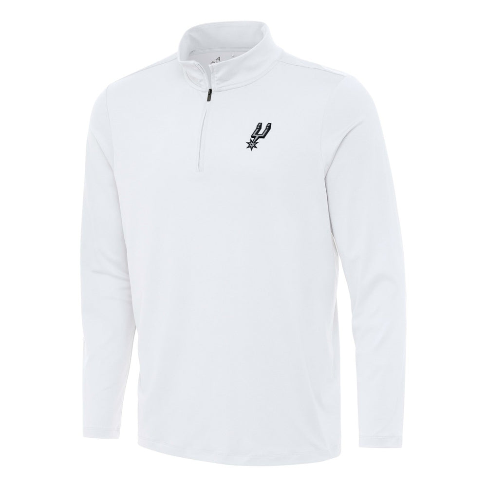 San Antonio Spurs Antigua Reprocess Quarter-Zip Top White